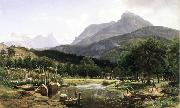 Worthington Whittredge View Near Brunnen on Lake Lucerne oil painting